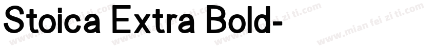 Stoica Extra Bold字体转换